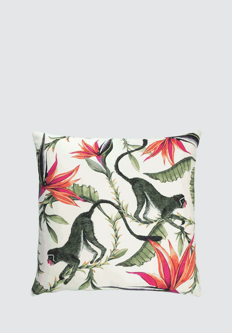 Monkey Paradise | Chalk Cushion Cover