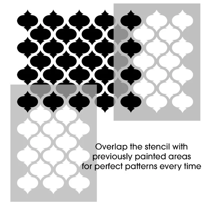 Moroccan Quatrefoil Craft Stencil