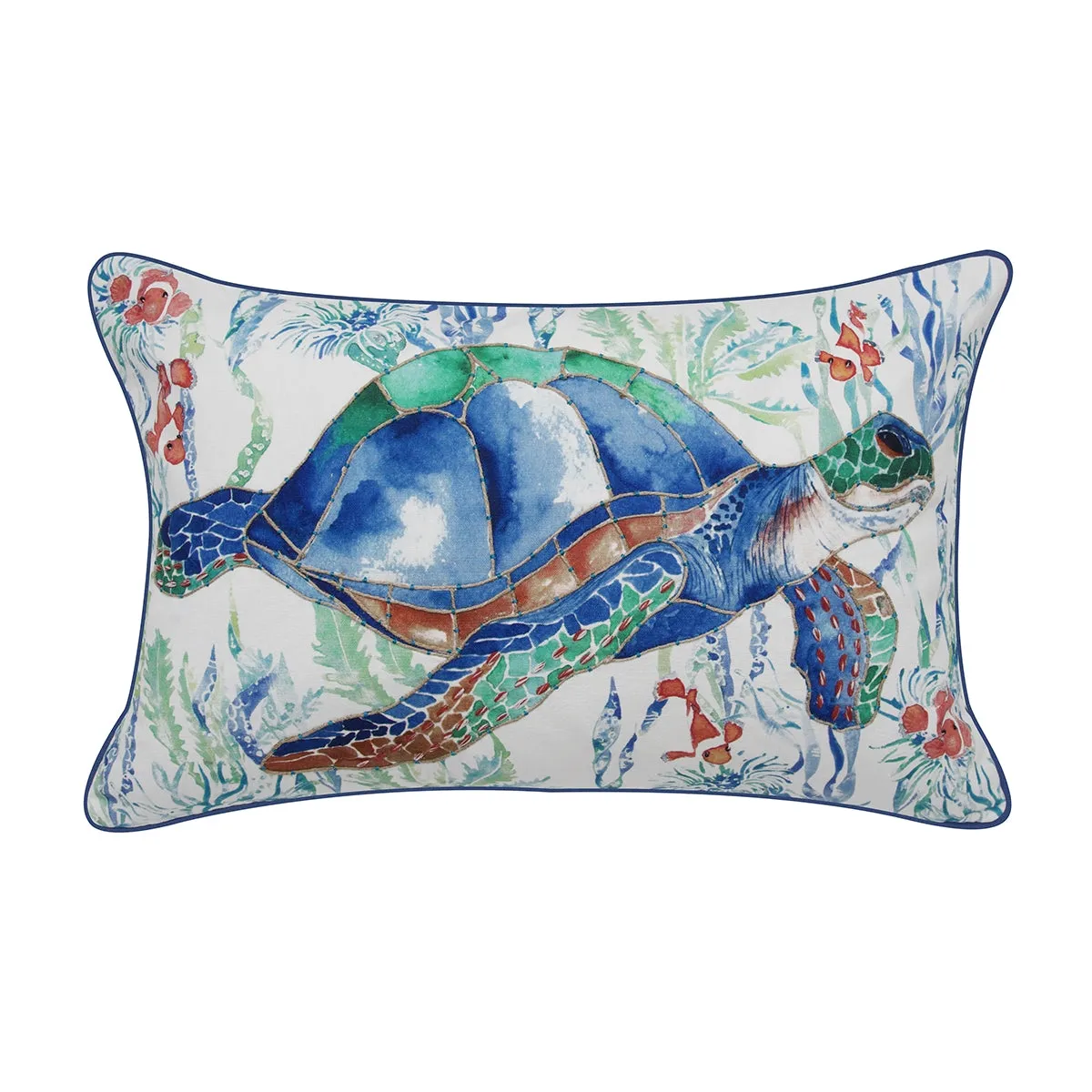 Nautical Turtle Pillow