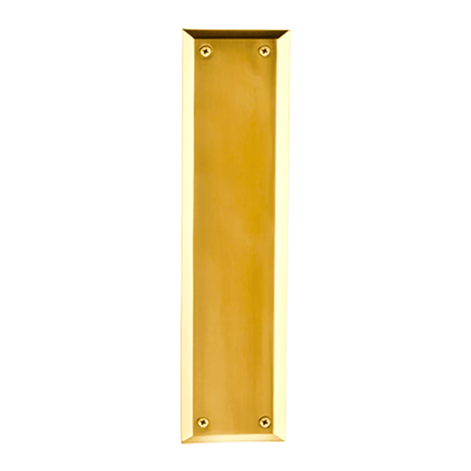 New York Pushplate in Unlacquered Brass