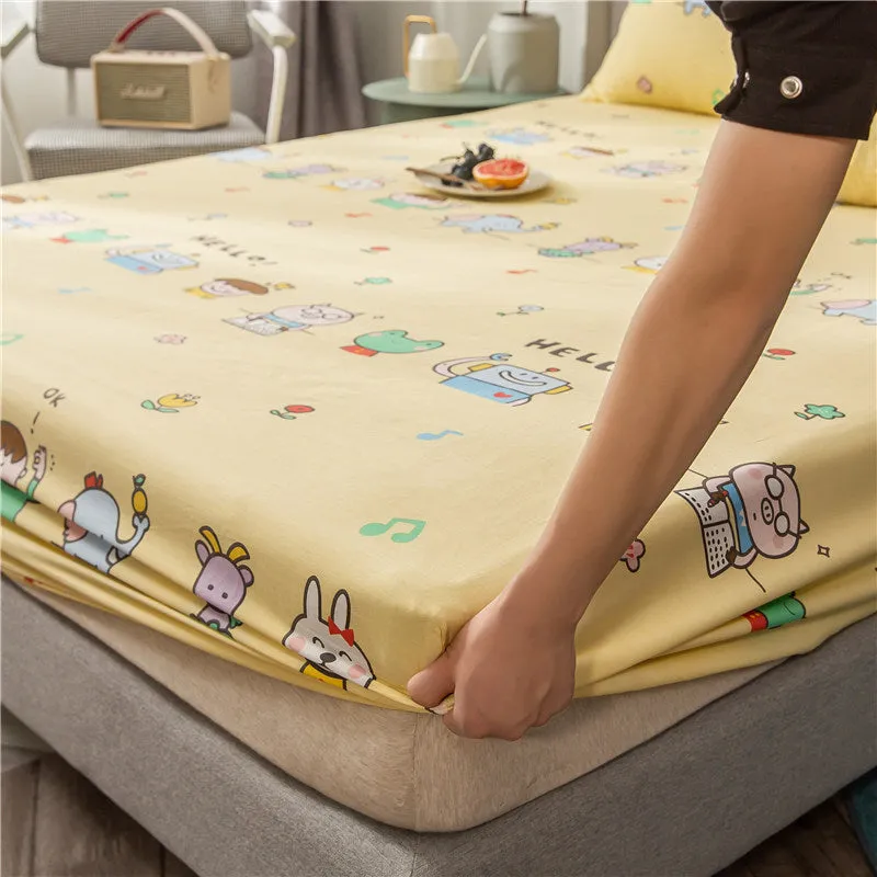 Non Slip Fixed Sweat Absorbing Mattress Protective Cover