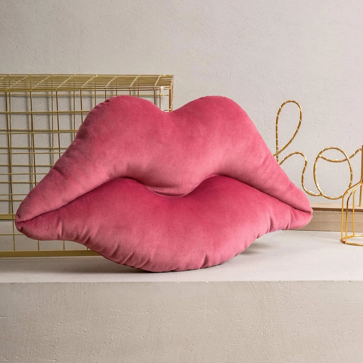 Pink Lips Pillow