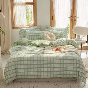 Plaid Pear Bed Set