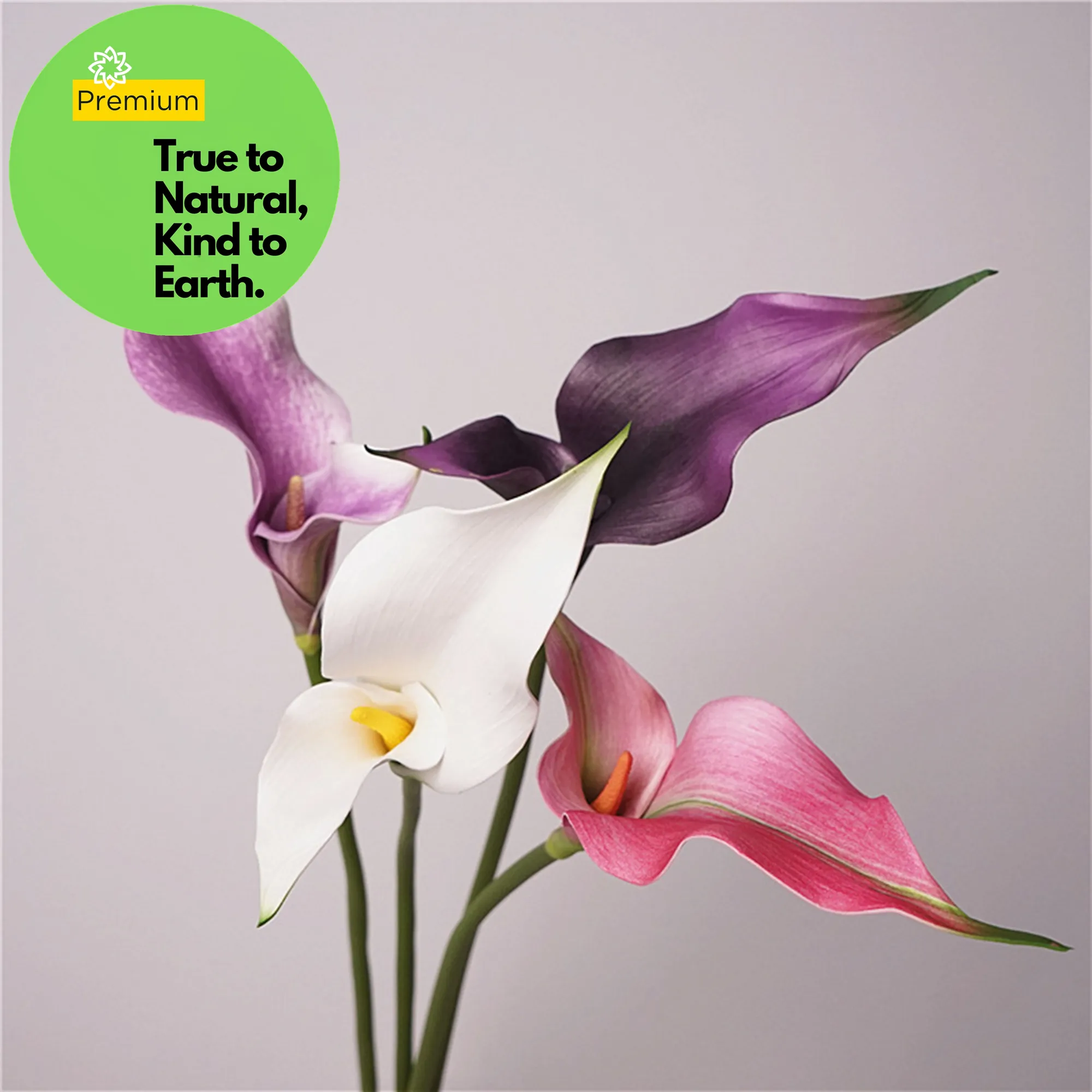 Premium Real Touch Double Calla Lily Stem