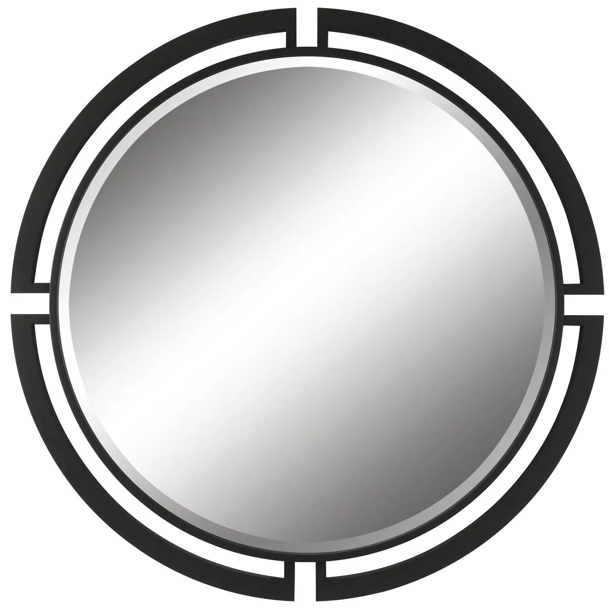 Quadrant Modern Round Mirror