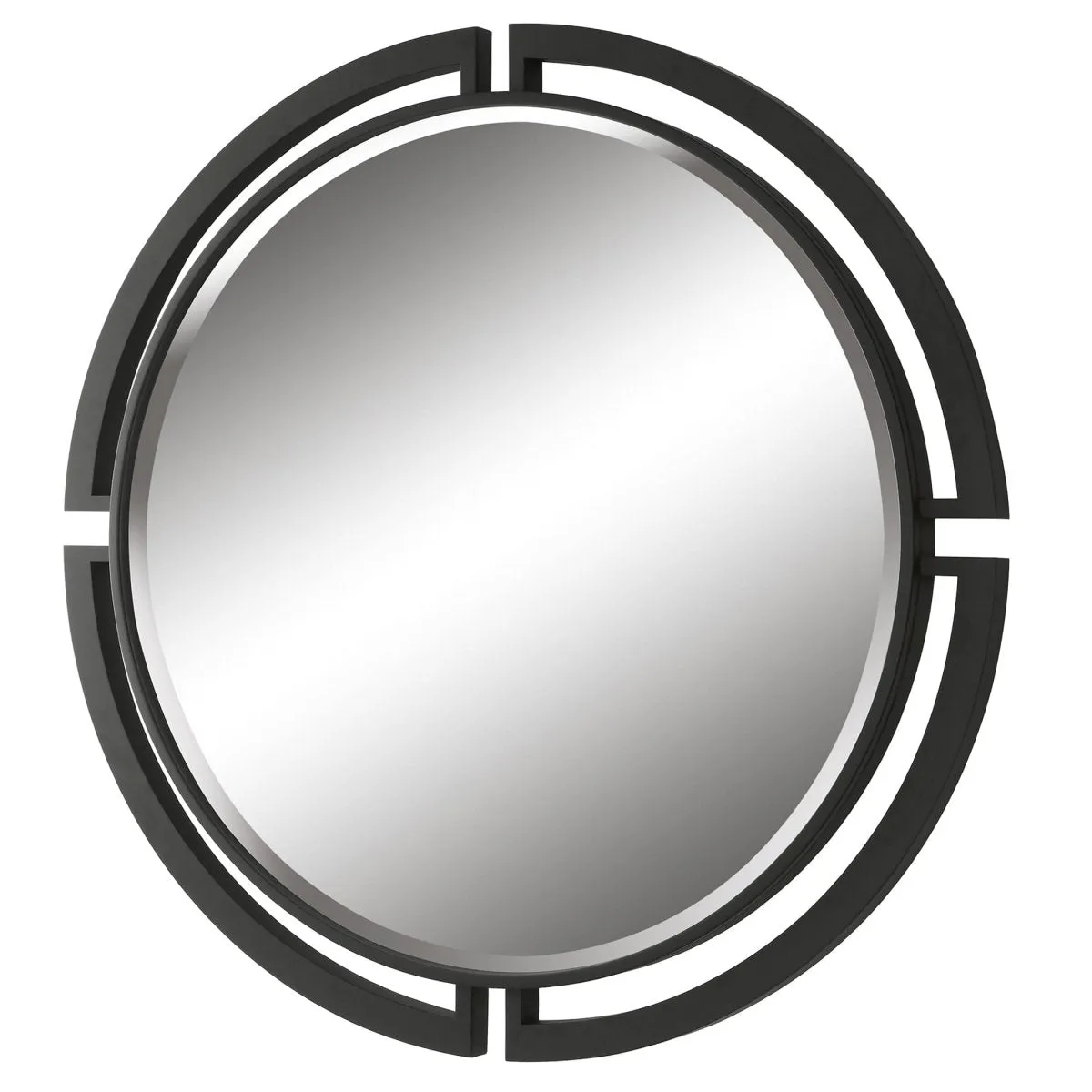 Quadrant Modern Round Mirror