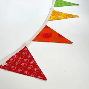 Rainbow Shweshwe Bunting Banner