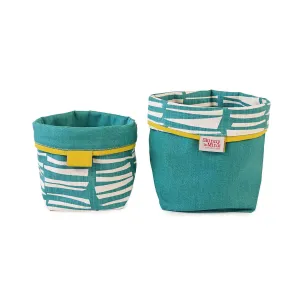 Reversible Soft Bucket - Woodpile - Teal