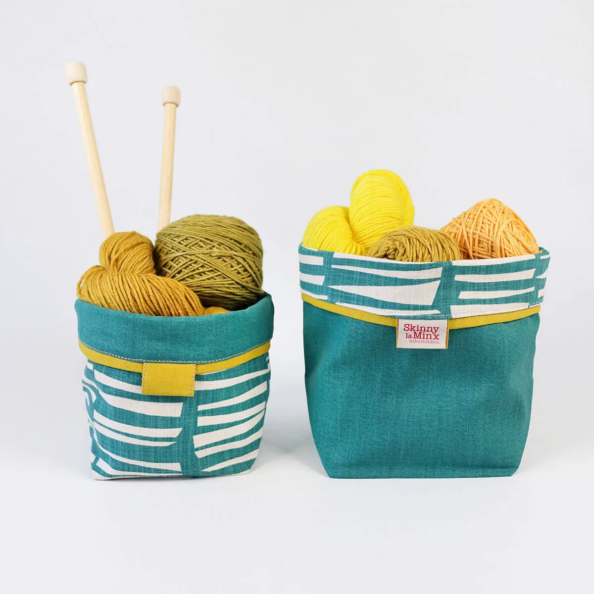 Reversible Soft Bucket - Woodpile - Teal