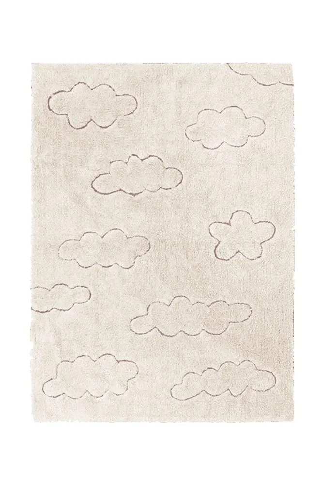 RUGCYCLED WASHABLE AREA RUG CLOUDS