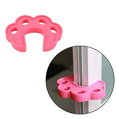 Safe-O-Kid- Pack of 2 Fit All Sleek Design Strong Silicone Door Stopper- Pink