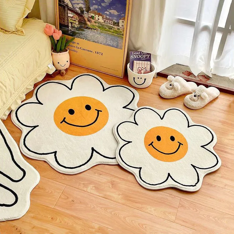 Smiley Flower Rug