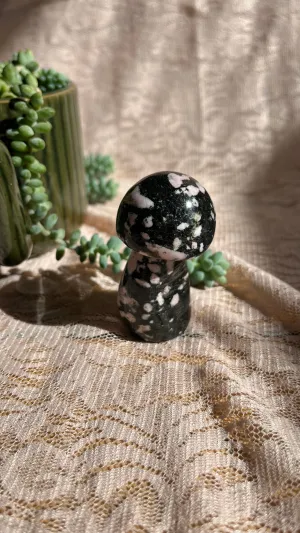 Snowflake Obsidian Crystal Mushroom