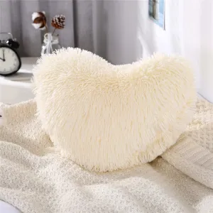 Softy Beige Heart Pillow