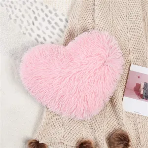 Softy Pink Heart Pillow