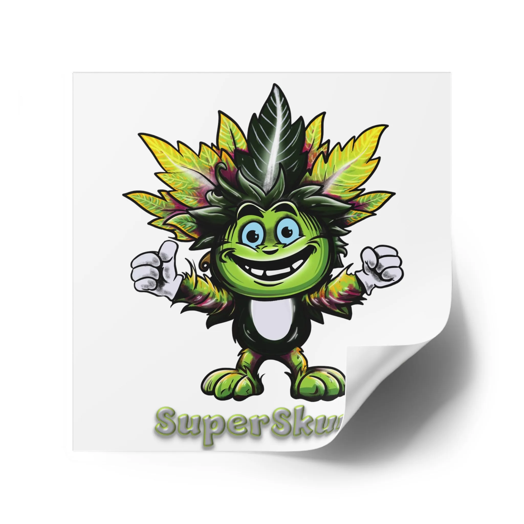 Square Stickers Alpha H2H SuperSkunk