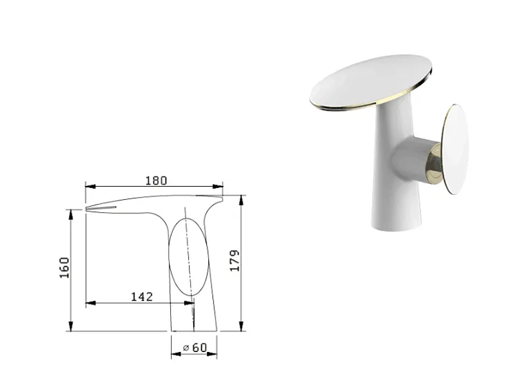 TEEK - Disc Waterfall Basin Faucet