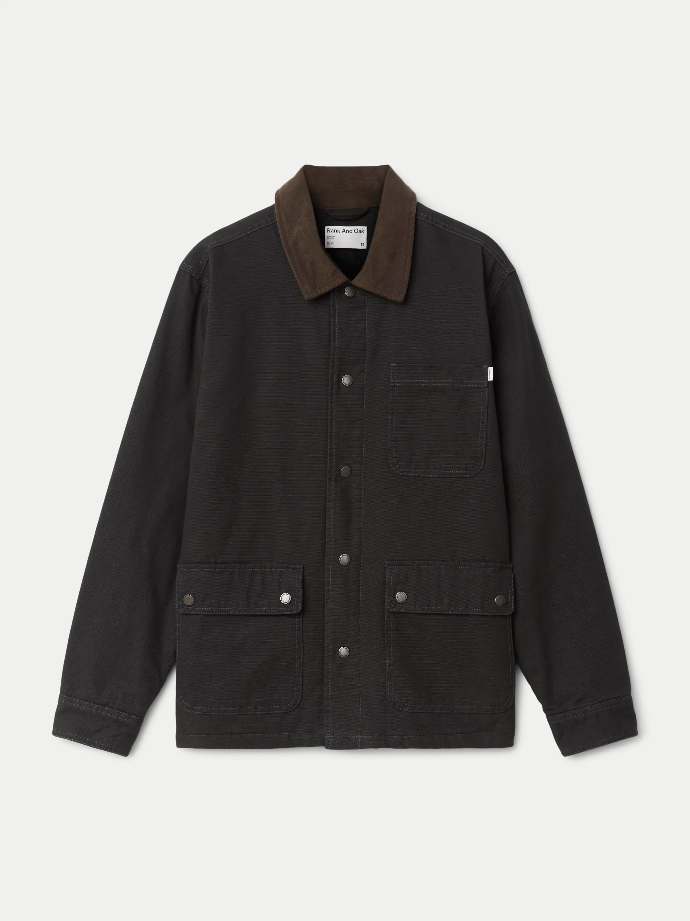 The Canvas Barn Jacket in Washed Black