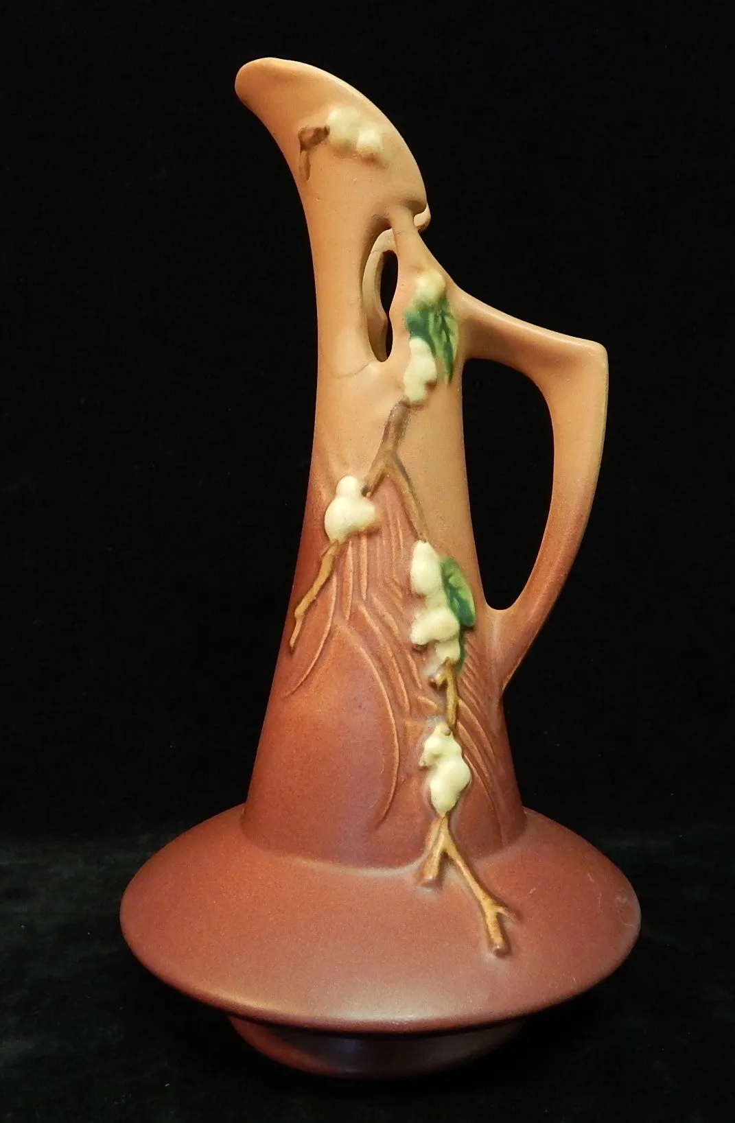 Unusual Roseville "Snowberry" Ewer - Very Good Condition as Noted