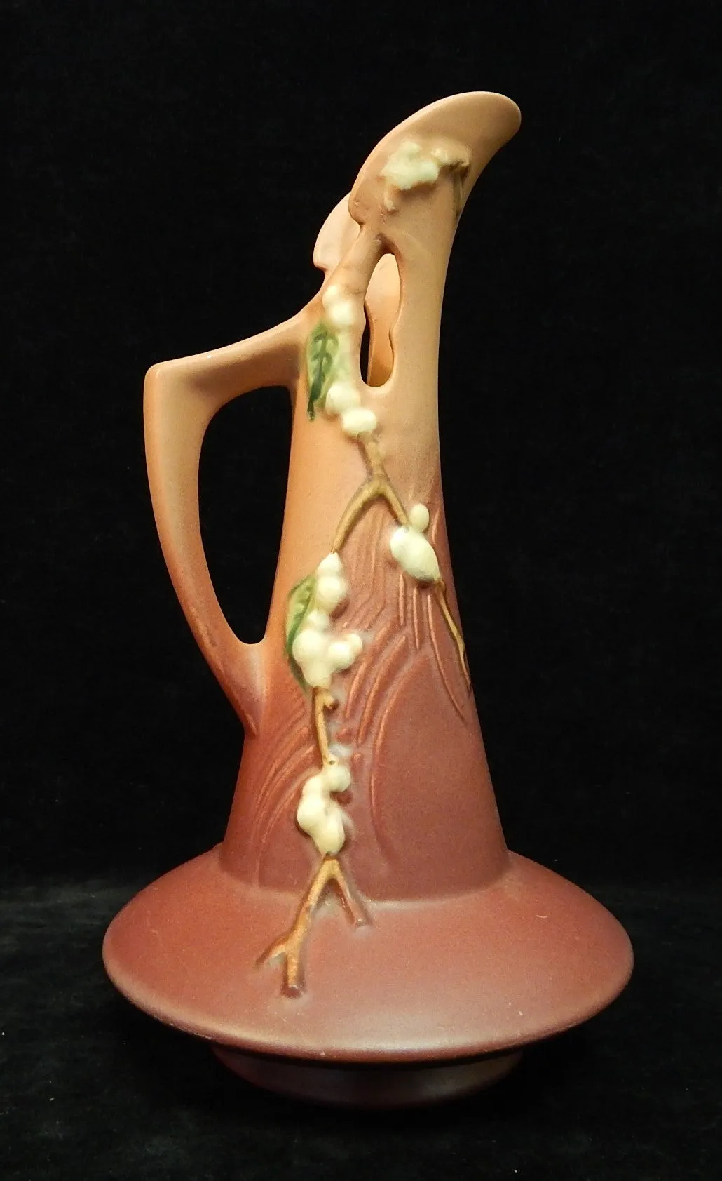 Unusual Roseville "Snowberry" Ewer - Very Good Condition as Noted