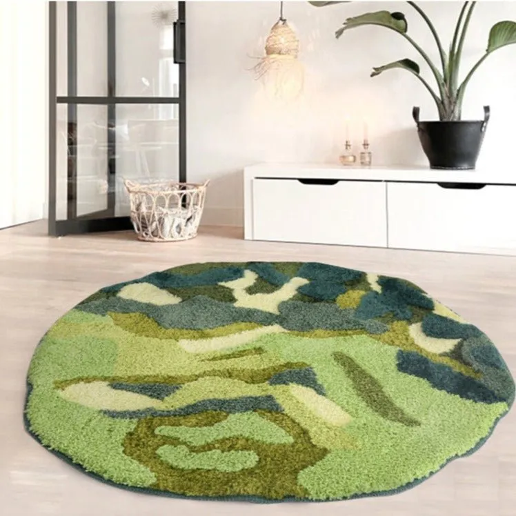 Verdant Charm Circle Rug