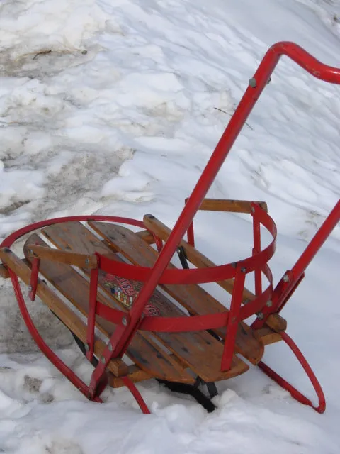 Vintage Flexible Flyer Push Sled