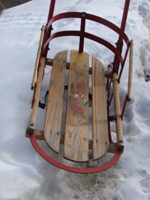 Vintage Flexible Flyer Push Sled