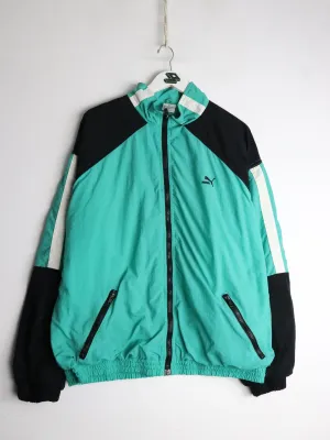 Vintage Puma Windbreaker Mens XL Green 90s