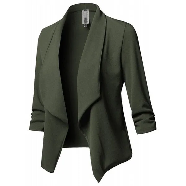 Women Black Thin Blazers