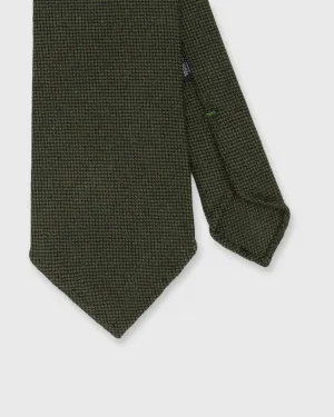 Wool Twill Tie in Army