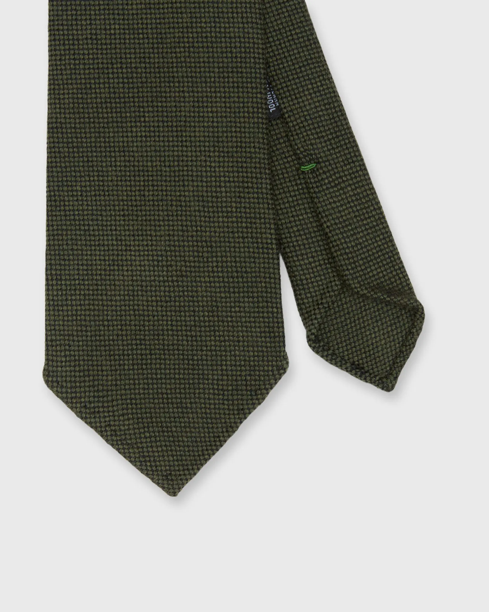 Wool Twill Tie in Army