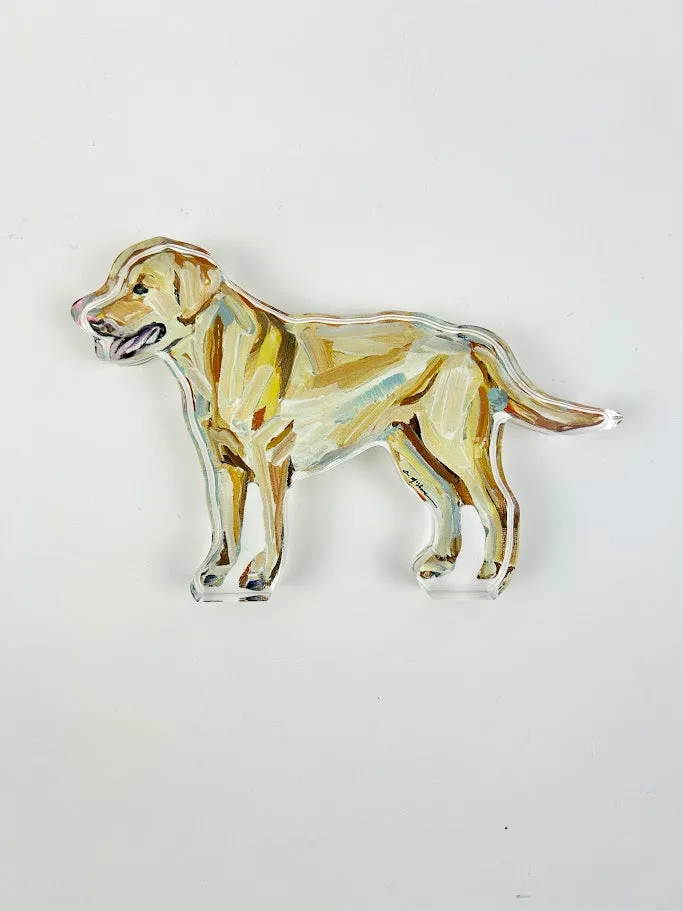 Yellow Lab Acrylic Block