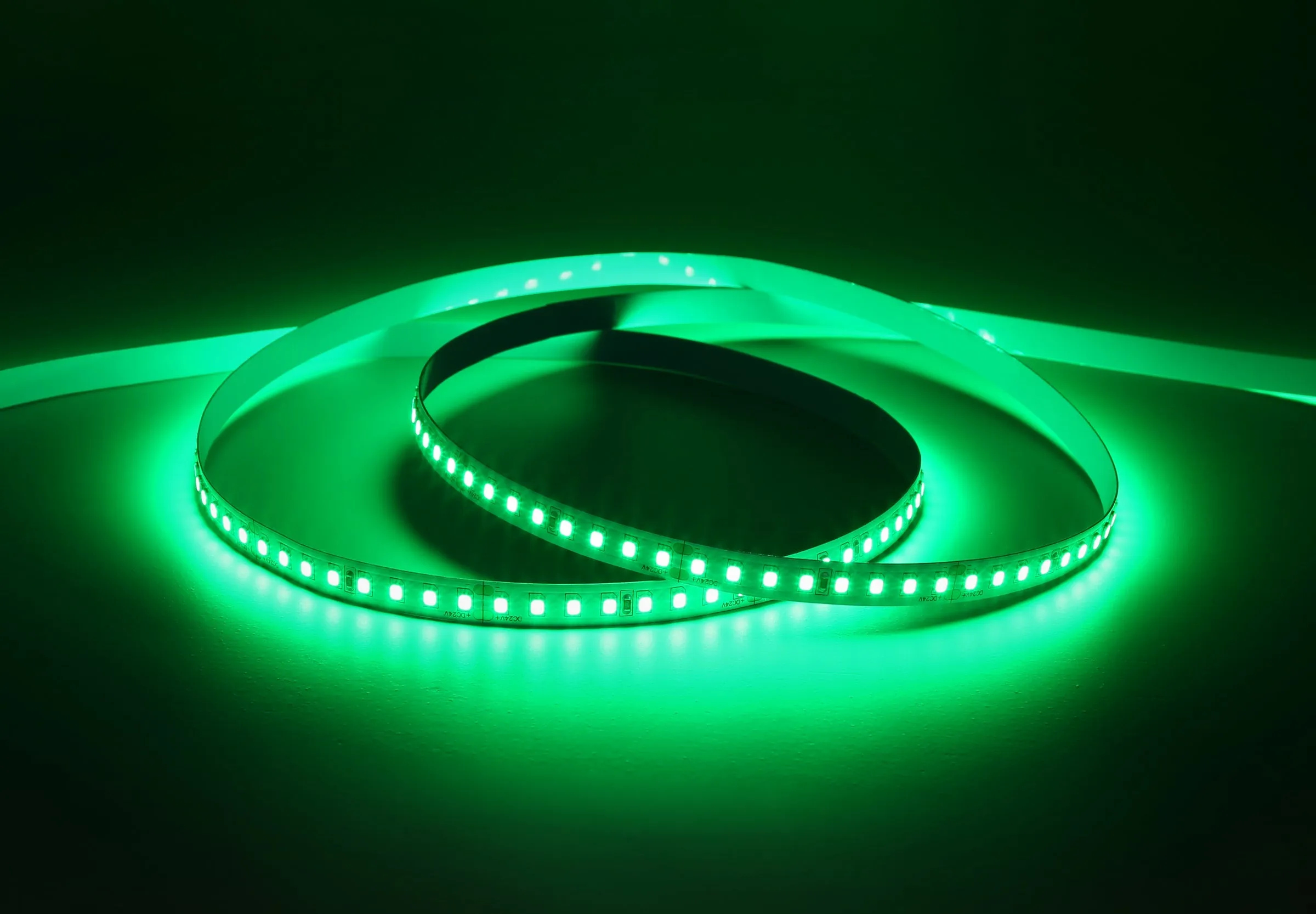 YUJILEDS Green LED Flexible Strip -128 LEDs/m - 5m/Reel